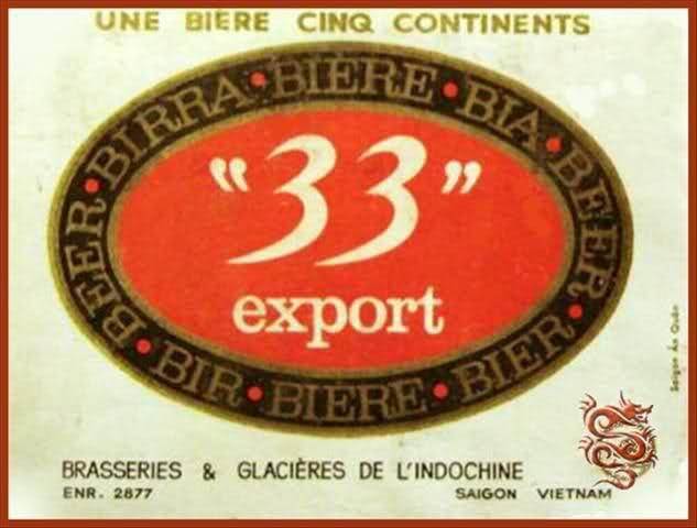 Quảng cáo Bia 33 của hãng BGI 