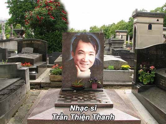 Ngôi mộ đơn sơ của nhạc sỹ Trần Thiện Thanh