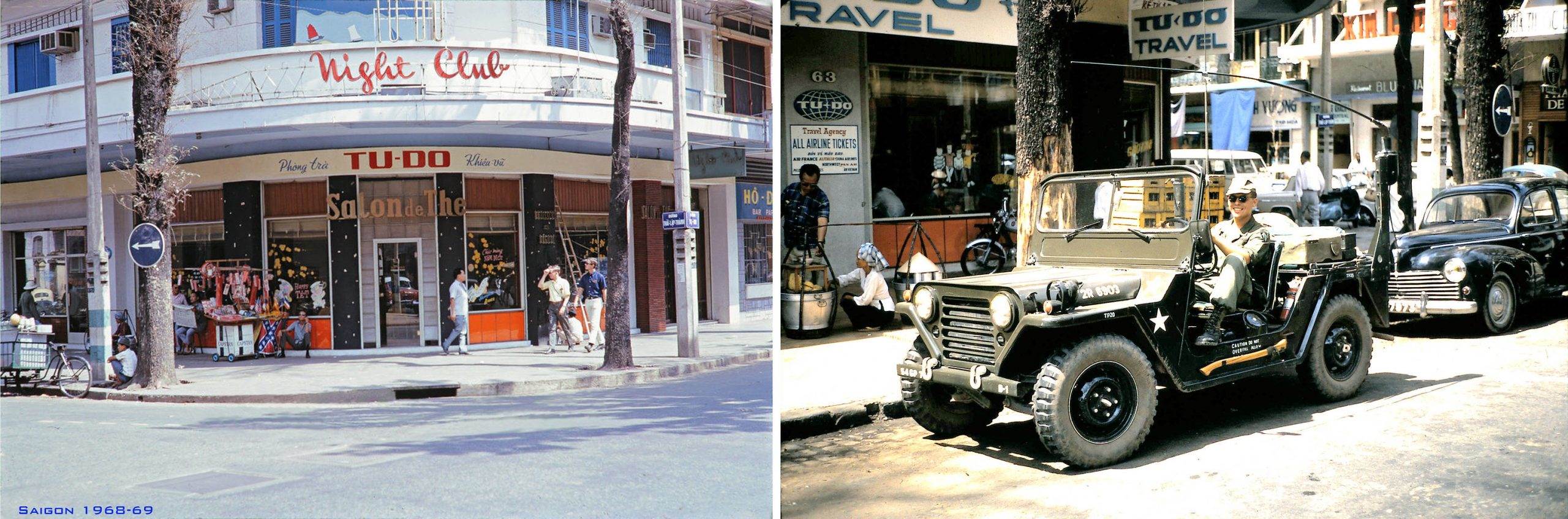 SAIGON 1968-69 - Nhà hàng & phòng trà Tự Do góc Tự Do-Thái Lập Thành